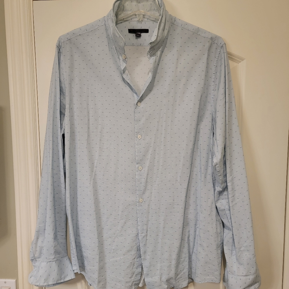John Varvatos Collection wire collar shirt